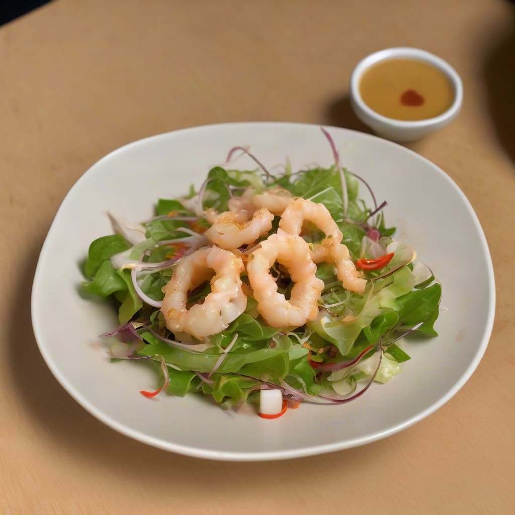 Salt & Pepper Squid Salad